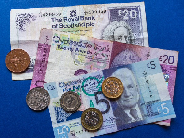 Scottish notes and coins